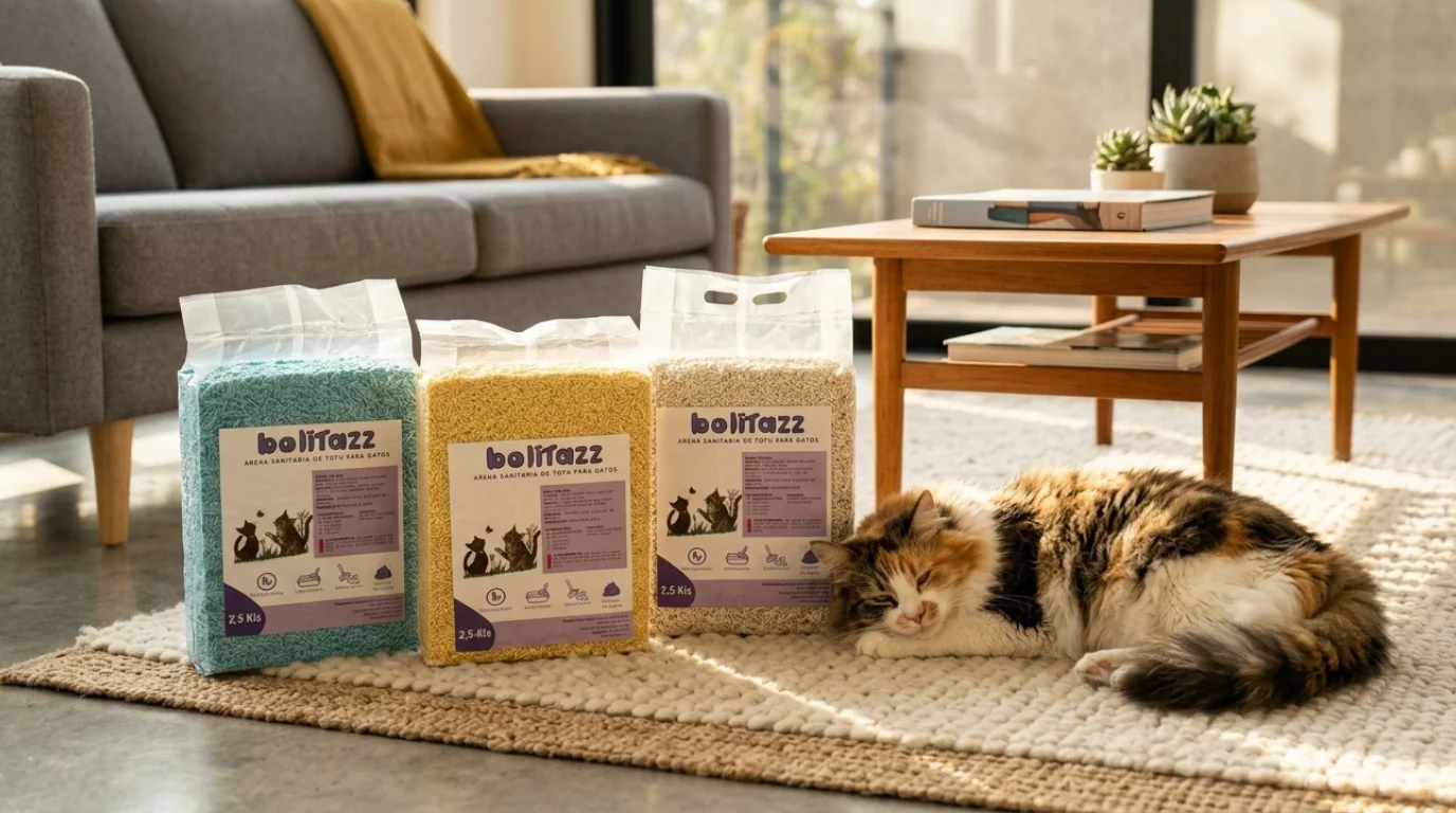 Portada de Bolitazz | Arena de tofu para gatos