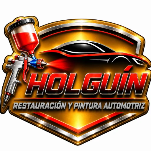 Logo de Holguín, restauración y pintura automotriz