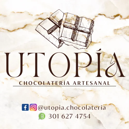 Logo de UTOPÍA Chocolatería Artesanal
