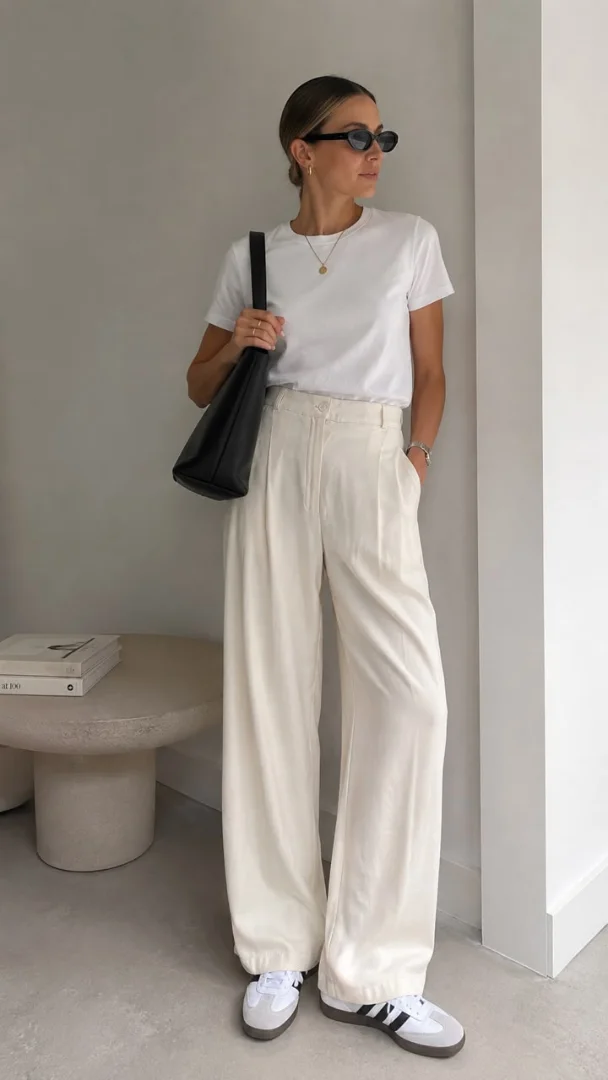 Pantalón brisa crudo talla s/m — EL CLOSÉT DE JIMENA