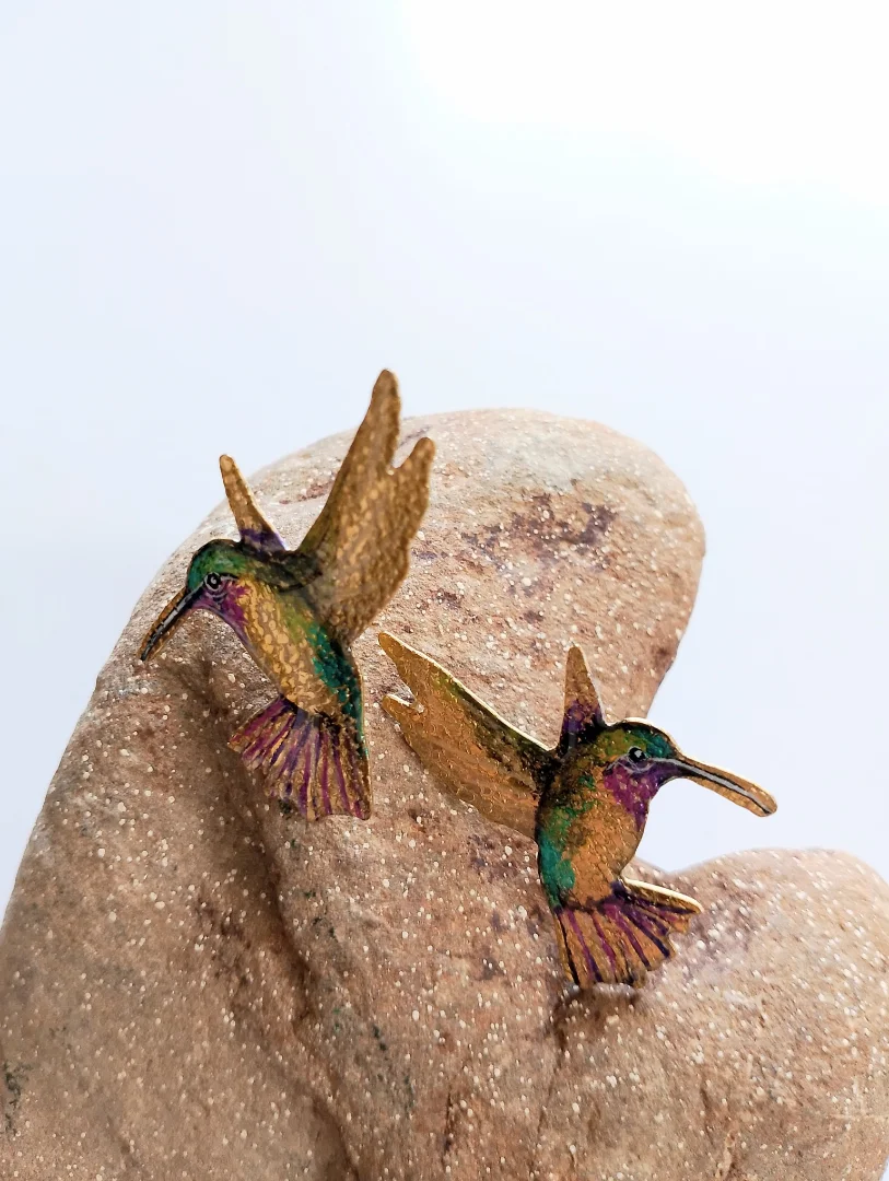 Aretes Colibrí AP01 — RubiValur