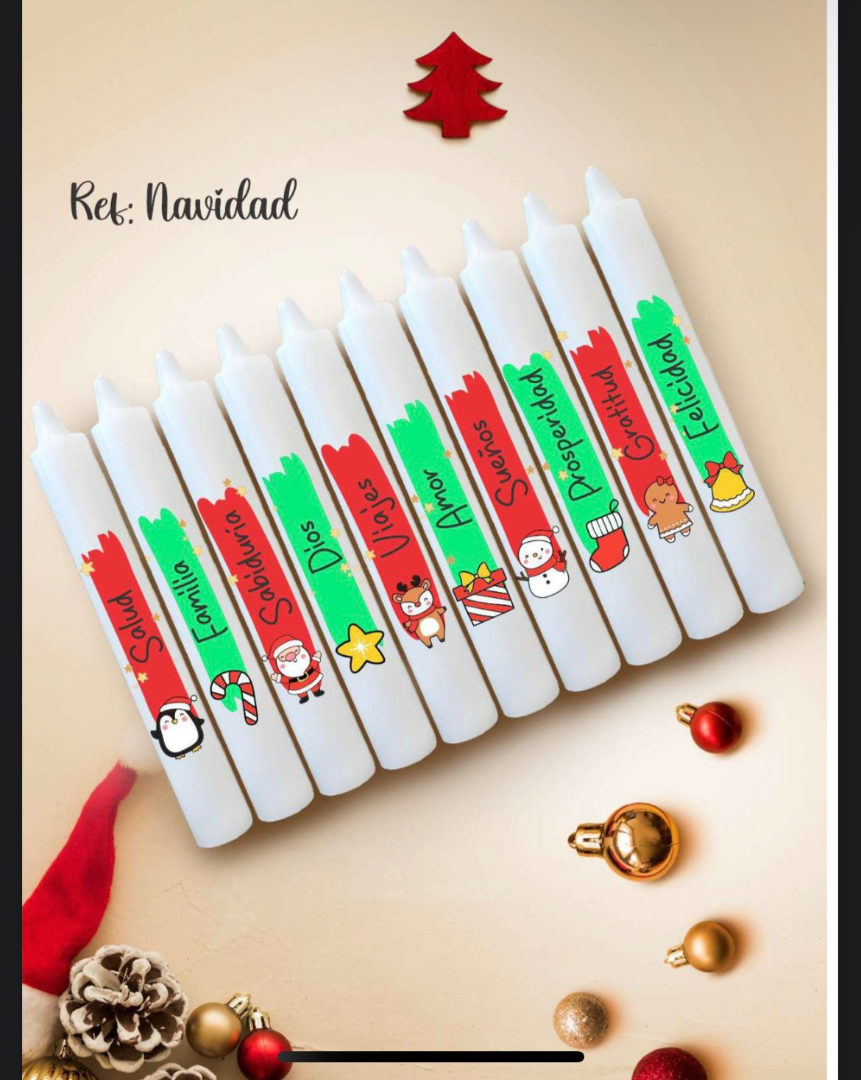 Velitas navideñas — Alelí taller creativo