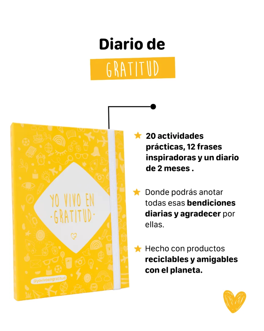 Diario de gratitud — Yo vivo en gratitud