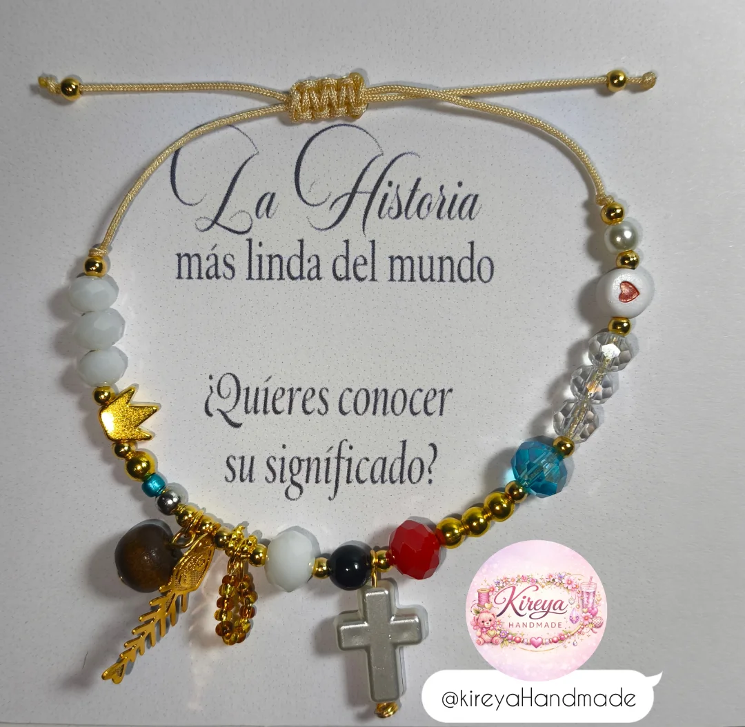 Pulsera Historia de Cristo ✝️🤍 — KIREYA HAND MADE