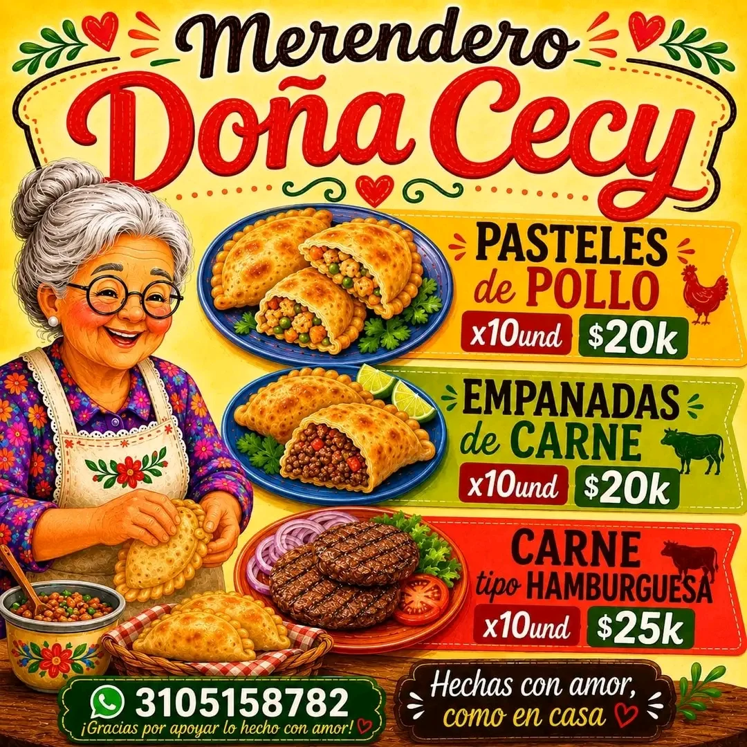 Pasteles de pollo, empanadas de carne y carne de hamburguesa — Tejiendo y Cocinando El Pensamiento