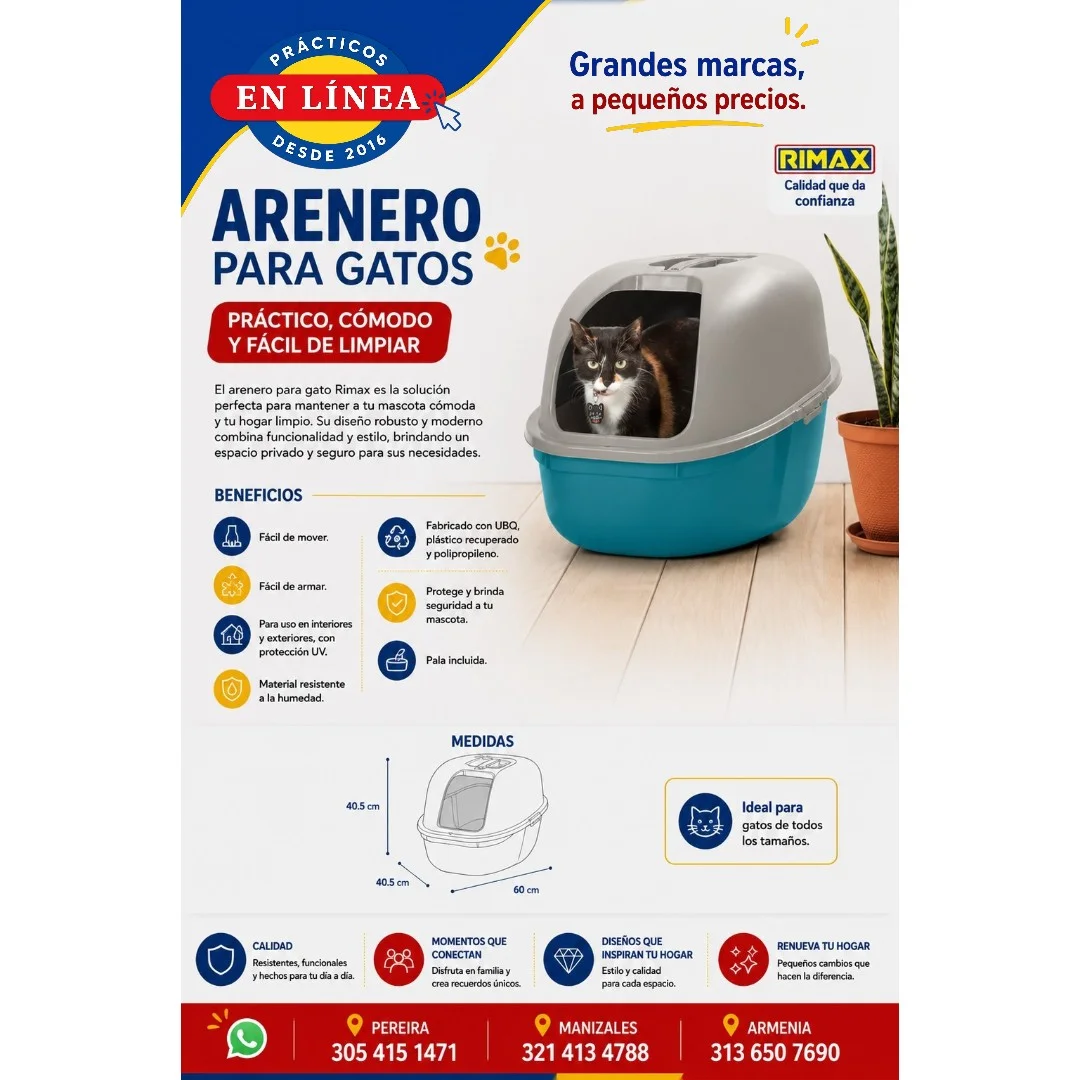 ARENERO PARA GATO — Muebles prácticos Manizales