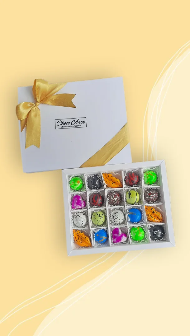 Caja x 20 bombones — Choco Arte Chocolatería Artesanal