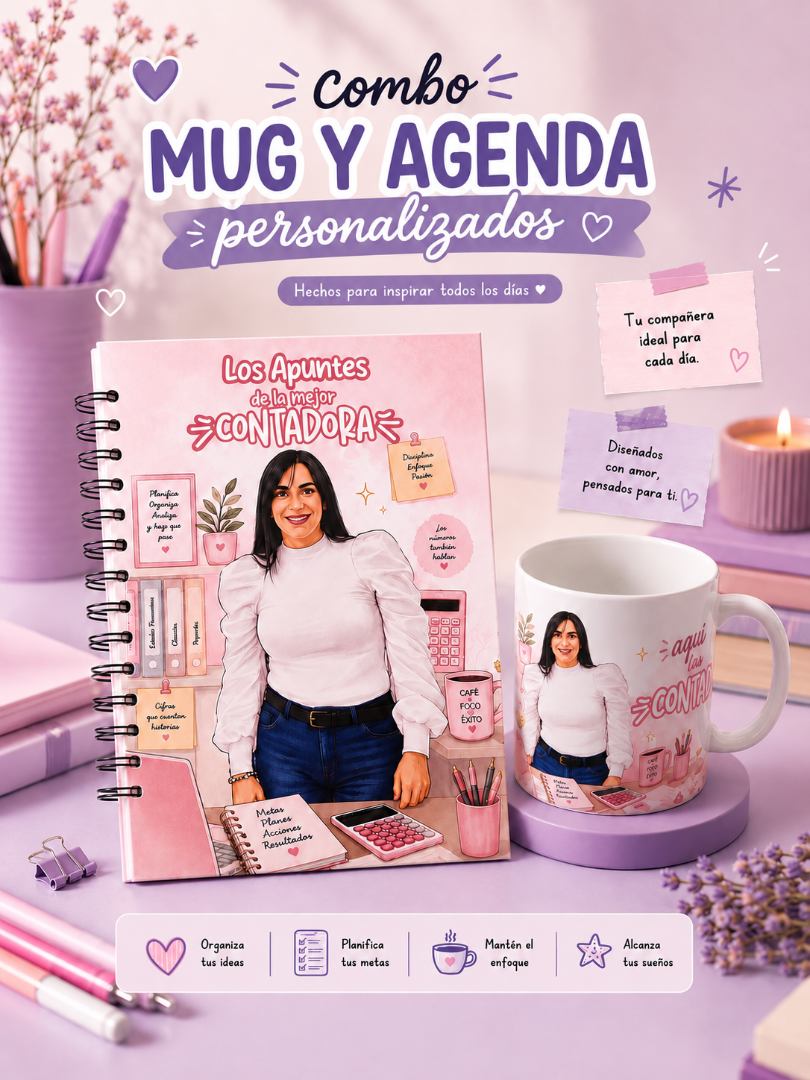 Agenda sencilla + Mug — 9.26 Studio creativo