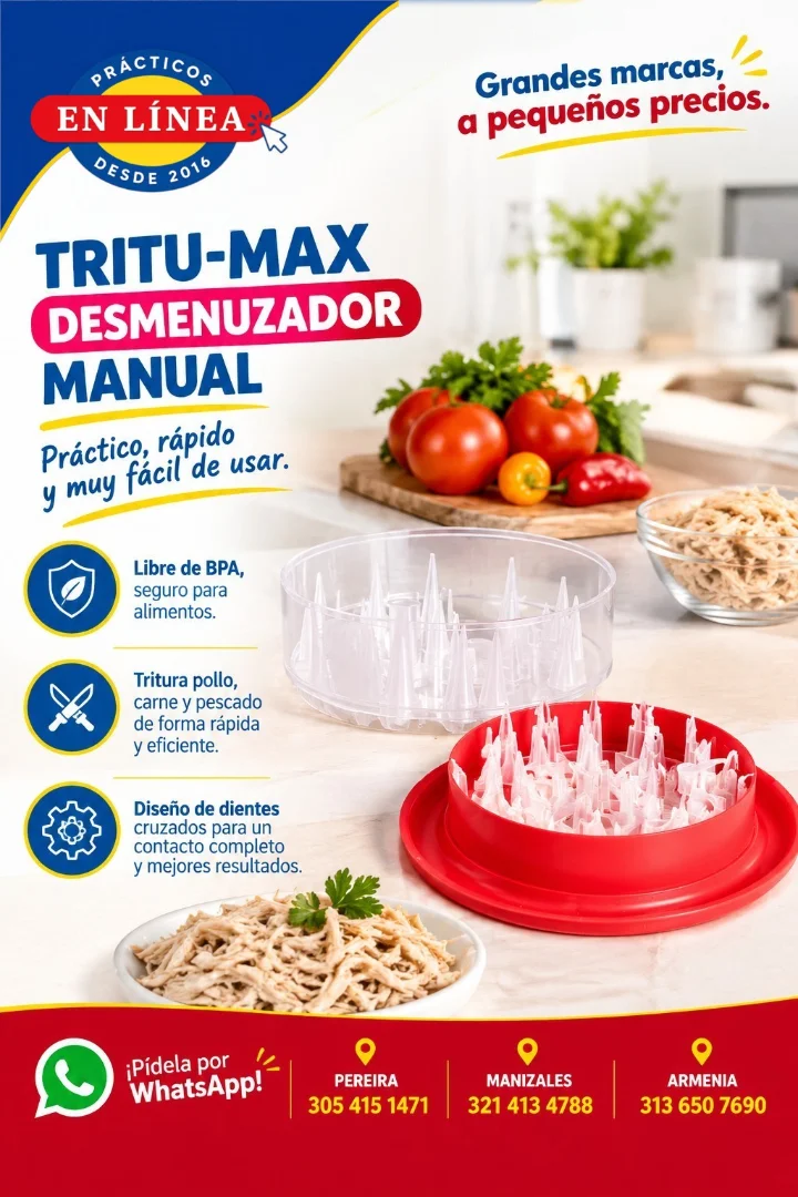 DESMENUZADOR DE CARNES PLASTIRED — Muebles prácticos Manizales