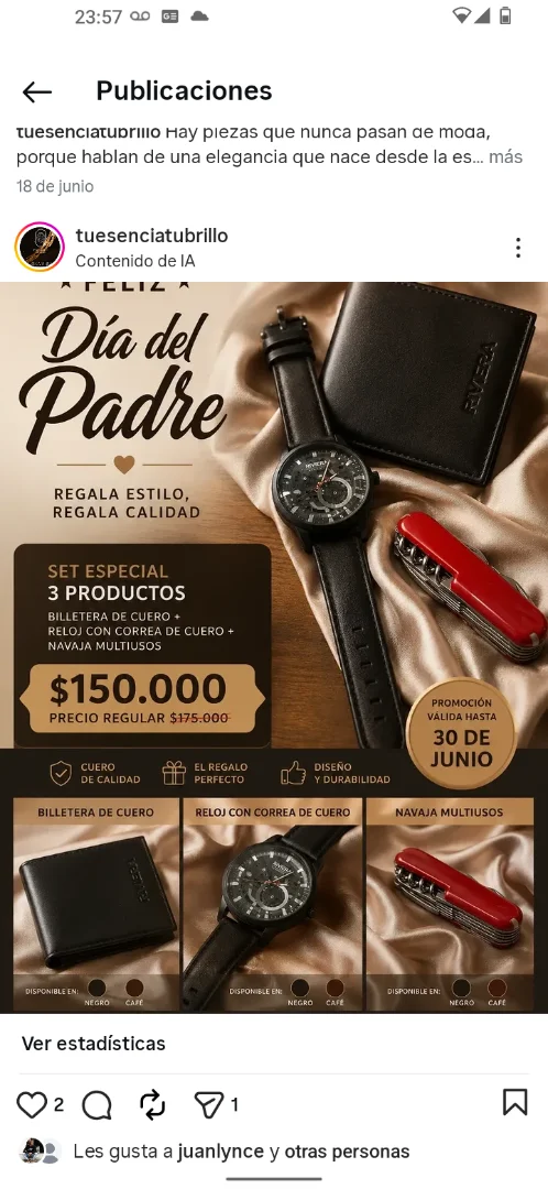 Promo reloj billetera y navaja — Rose& Shei accesorios