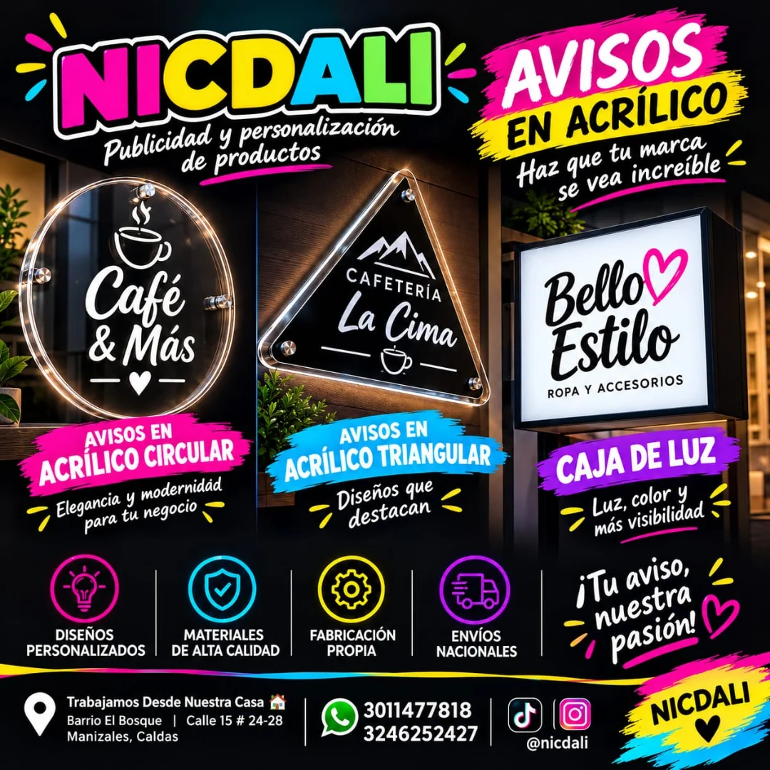 AVISOS LUMINOSOS — NICDALI PUBLICIDAD