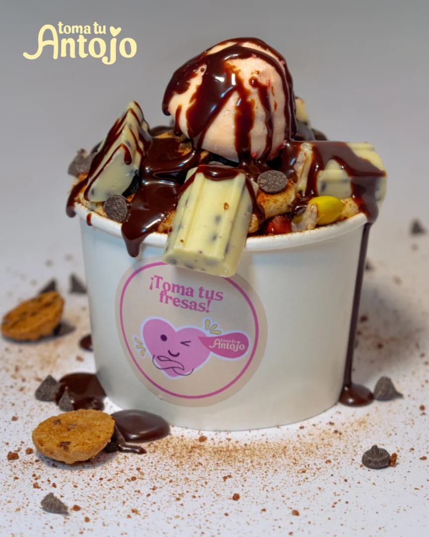 Fresas con crema / 9oz — Toma Tu Antojo