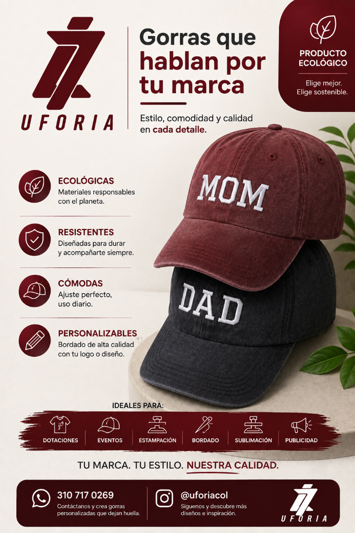 Gorras personalizadas — Uforia L&L S.A.S