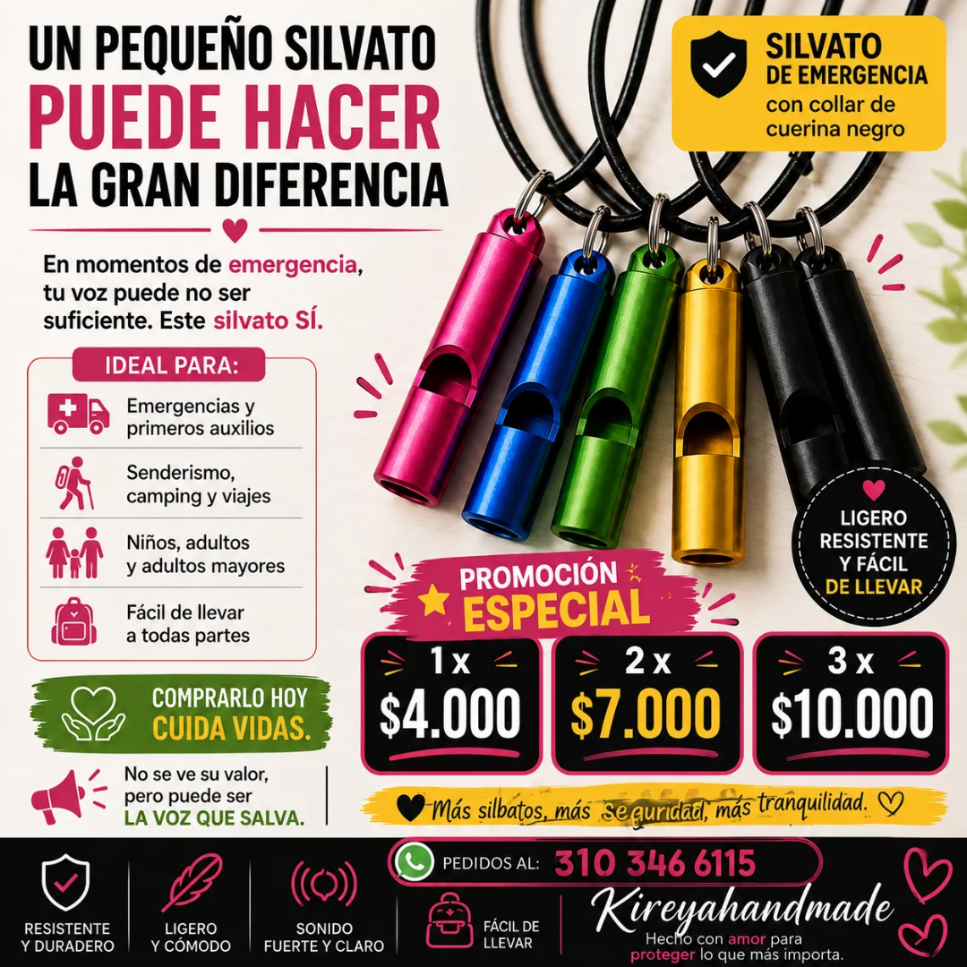 Silvatos o pitos de emergencia — KIREYA HAND MADE