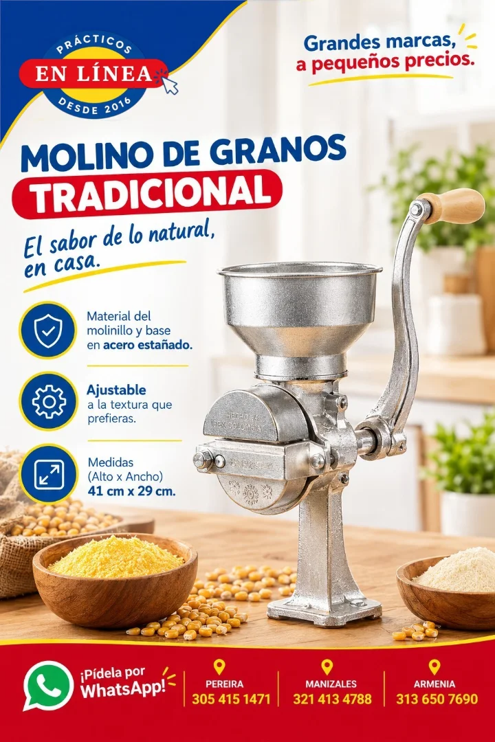 MOLINO TRADICIONAL CORONA — Muebles prácticos Manizales