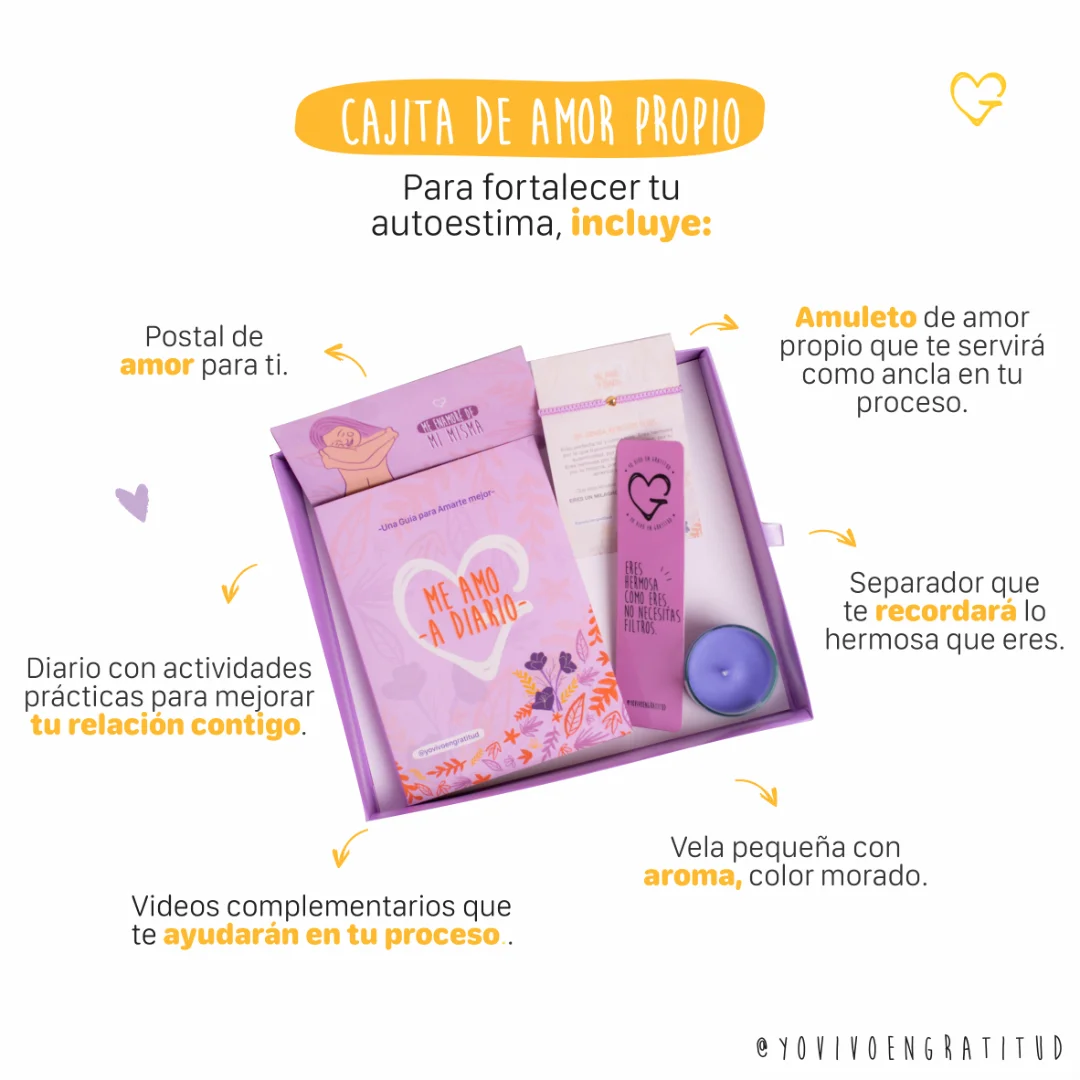 Cajita de Amor Propio PLUS — Yo vivo en gratitud