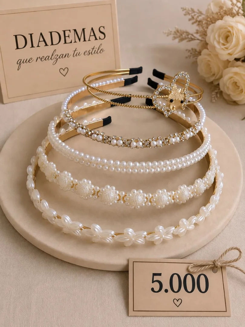 DIADEMAS ELEGANTES — VARIEDADES LA PUERTA DE LA SABIDURIA