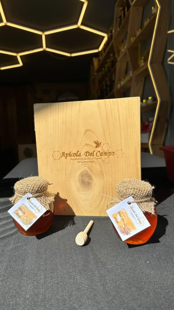 Miel de abejas x 300 gramos Vidrio — Apiola del Campo