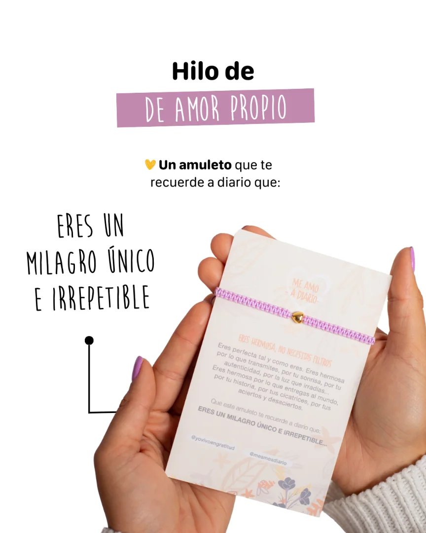 Hilo Amor Propio — Yo vivo en gratitud