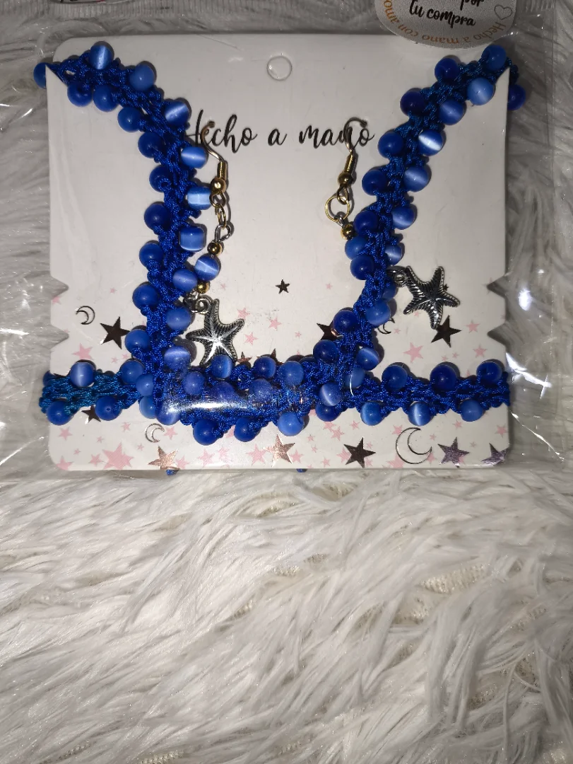 Set Elegancia hecha a mano 💙✨ — KIREYA HAND MADE