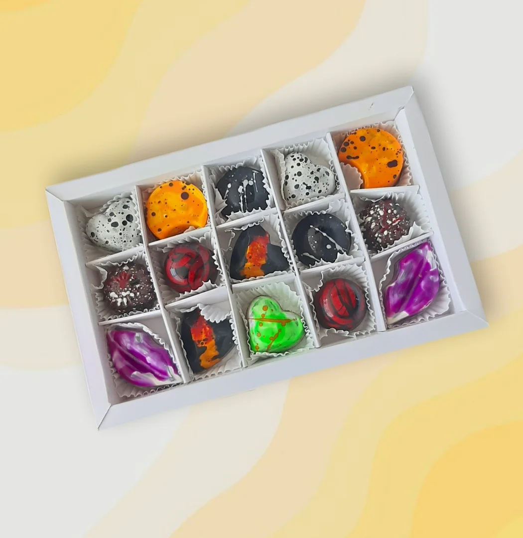 Caja x 15 bombones — Choco Arte Chocolatería Artesanal