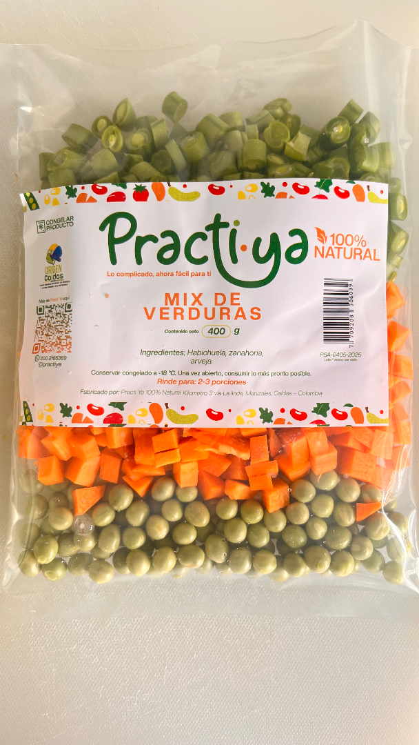 Mix de verduras x 400 gr — Practi Ya