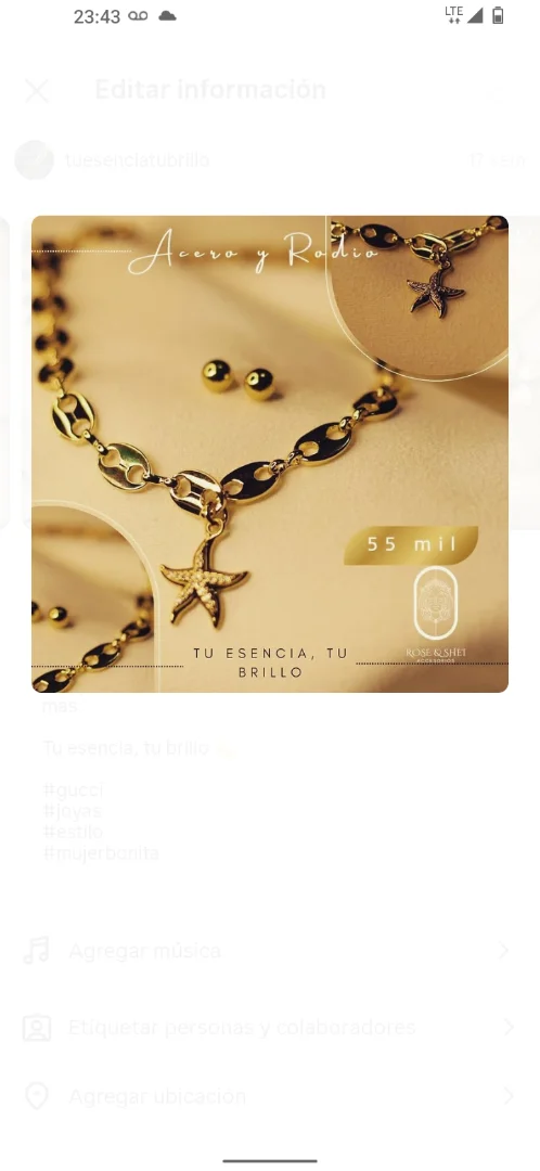 Gargantilla tipo gucci — Rose& Shei accesorios