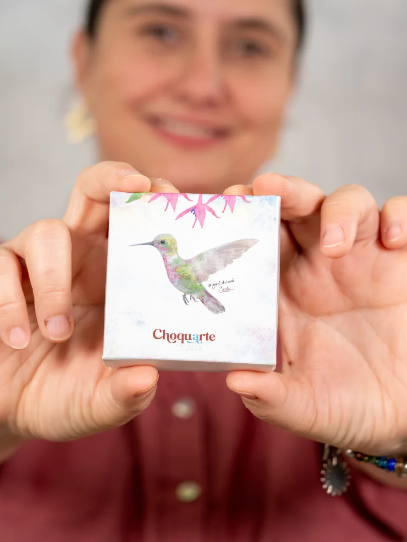 Caja cuatro bombones de chocolate — Choquarte - Chocolatería artesanal