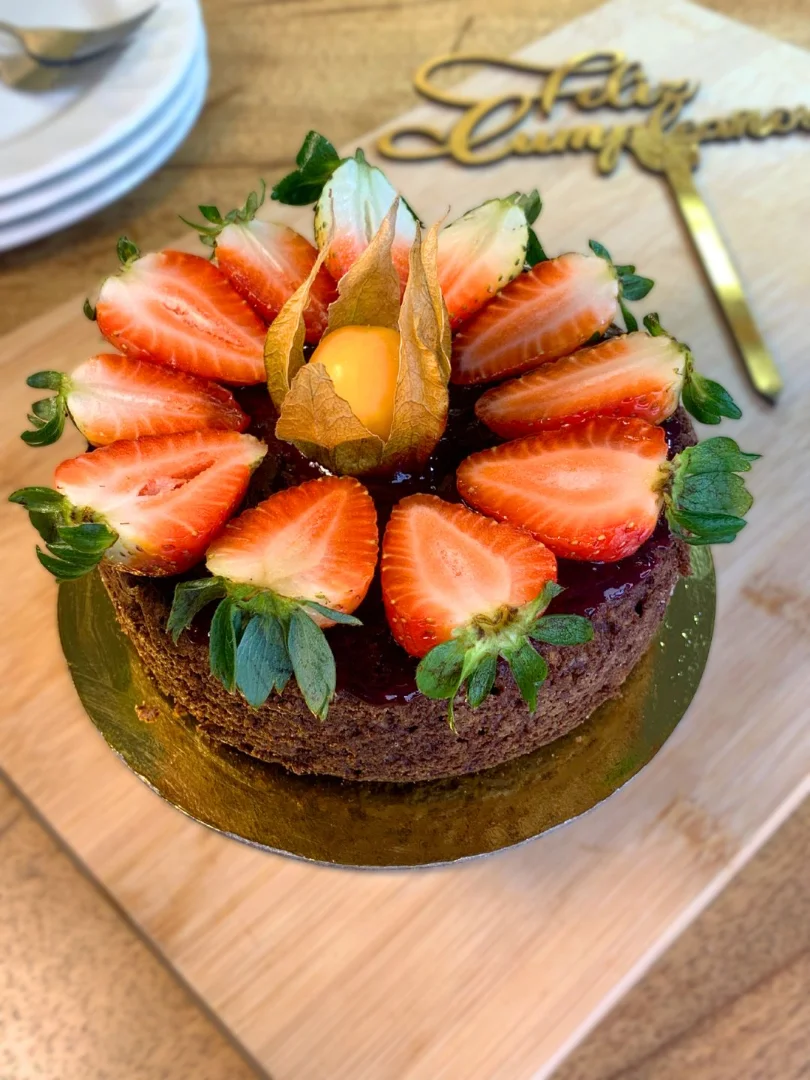 Torta de Chocolate SIN Azúcar NI Edulcorantes | 1/2 libra (12 porciones) — Pastelería Dulce Amor Sin Gluten y Sin Azúcar