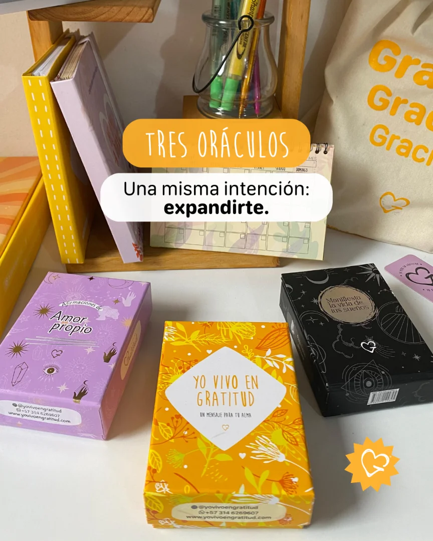 Combo para Amantes de los Oráculos — Yo vivo en gratitud