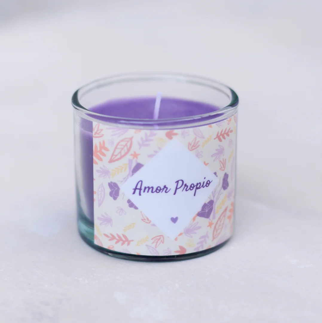 Vela de Amor Propio Pequeña — Yo vivo en gratitud