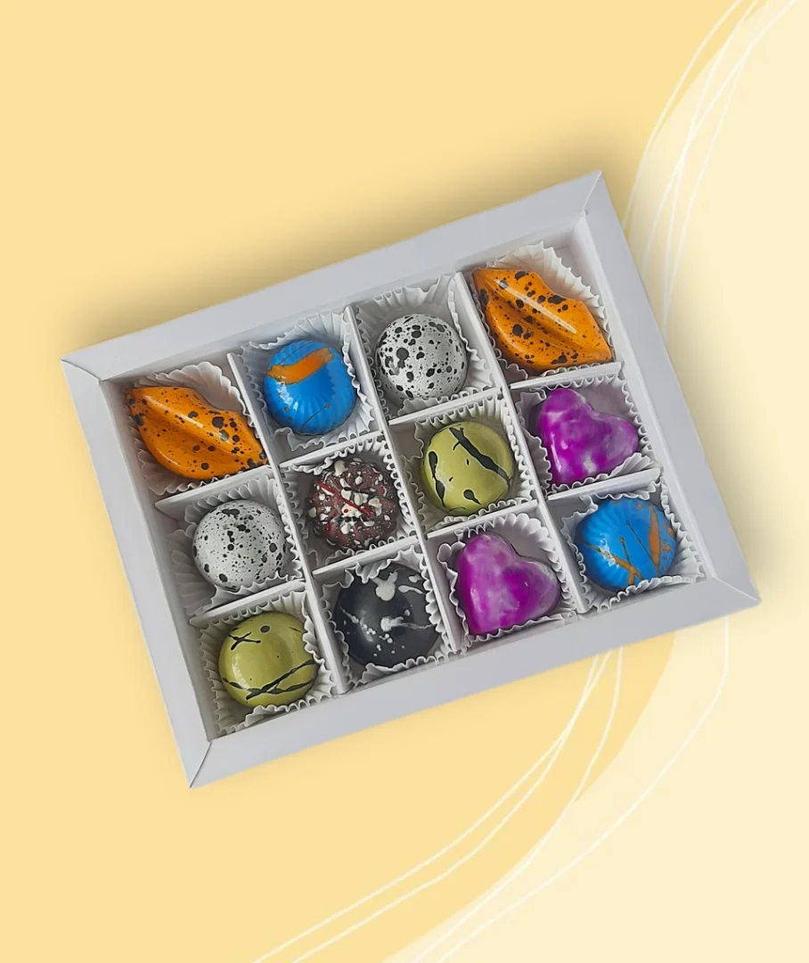 Caja x 12 bombones — Choco Arte Chocolatería Artesanal