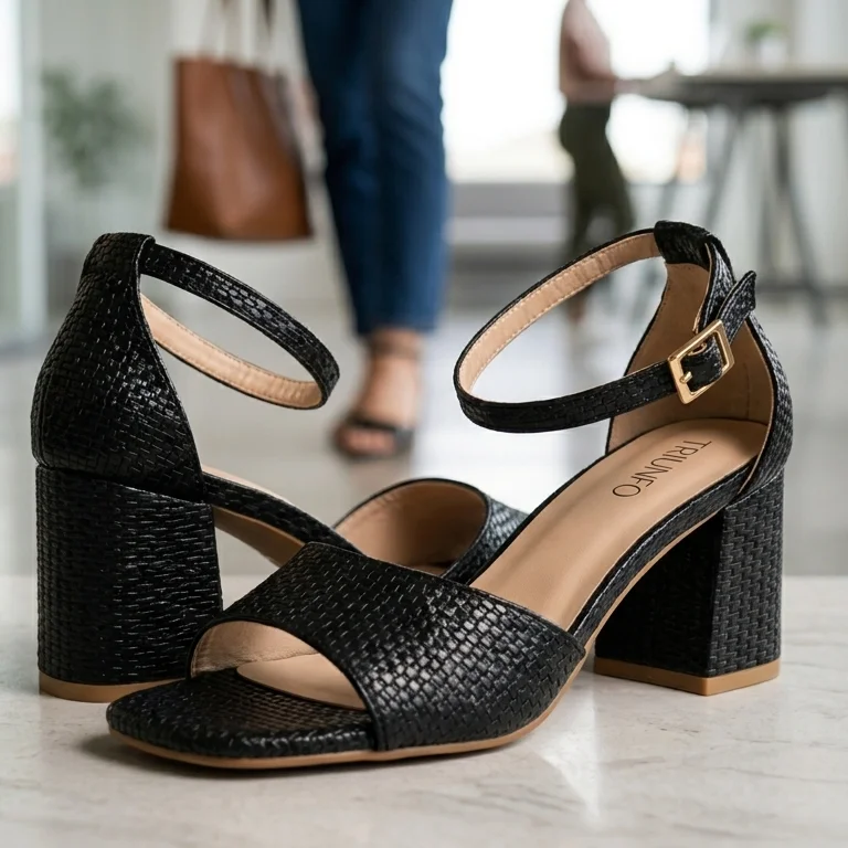 Sandalia Tacón Cono 6cm — CALZADO TRIUNFO
