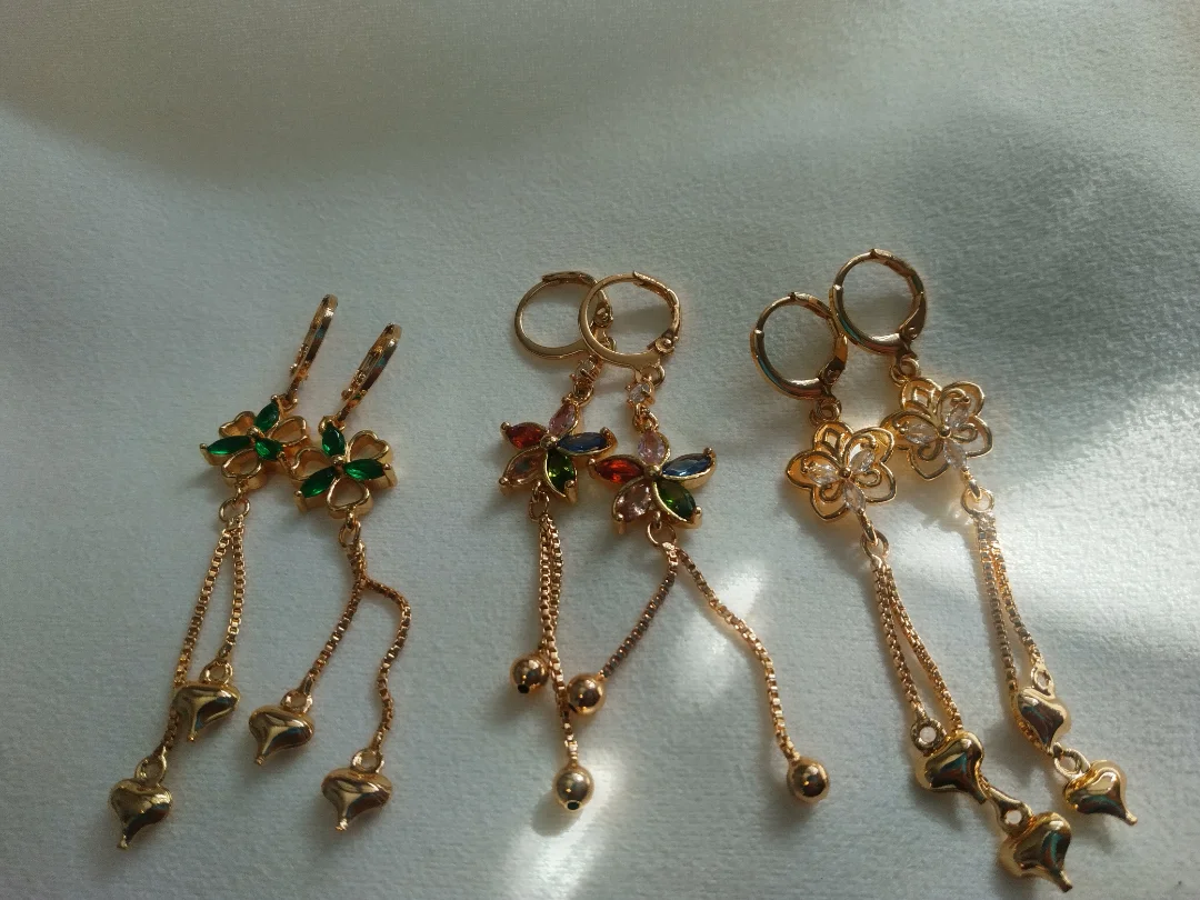 Promo 3x2 aretes largos — Rose& Shei accesorios