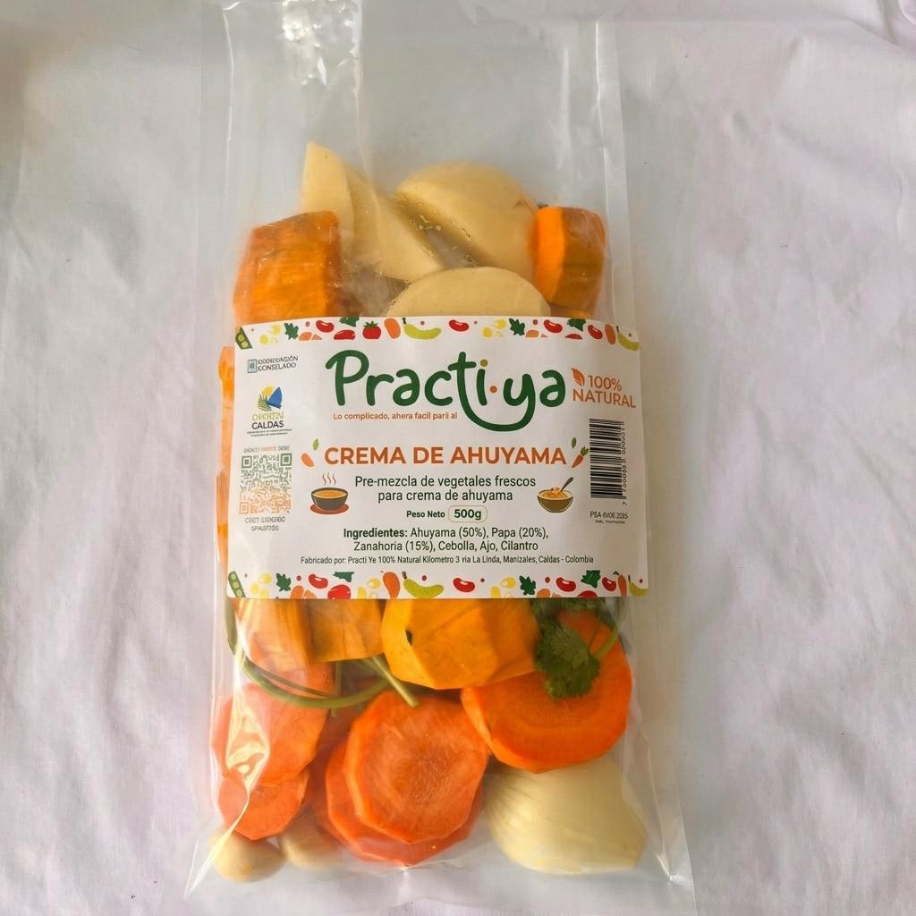 Receta para hacer crema de Ahuyama x 400gr — Practi Ya