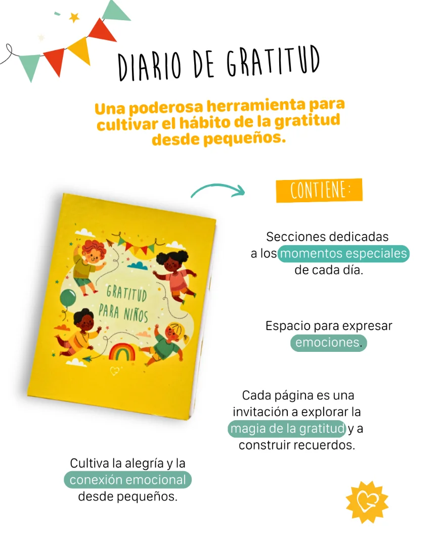 Diario de Gratitud para niños — Yo vivo en gratitud