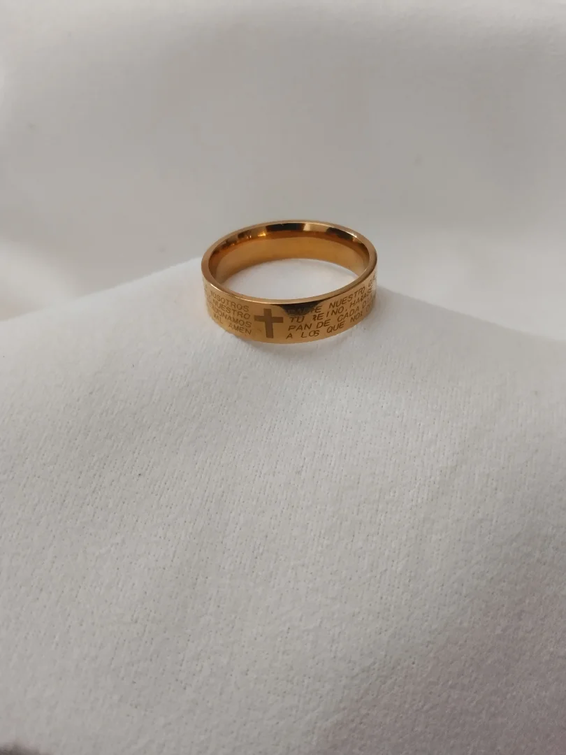 Argolla padre nuestro — Rose& Shei accesorios