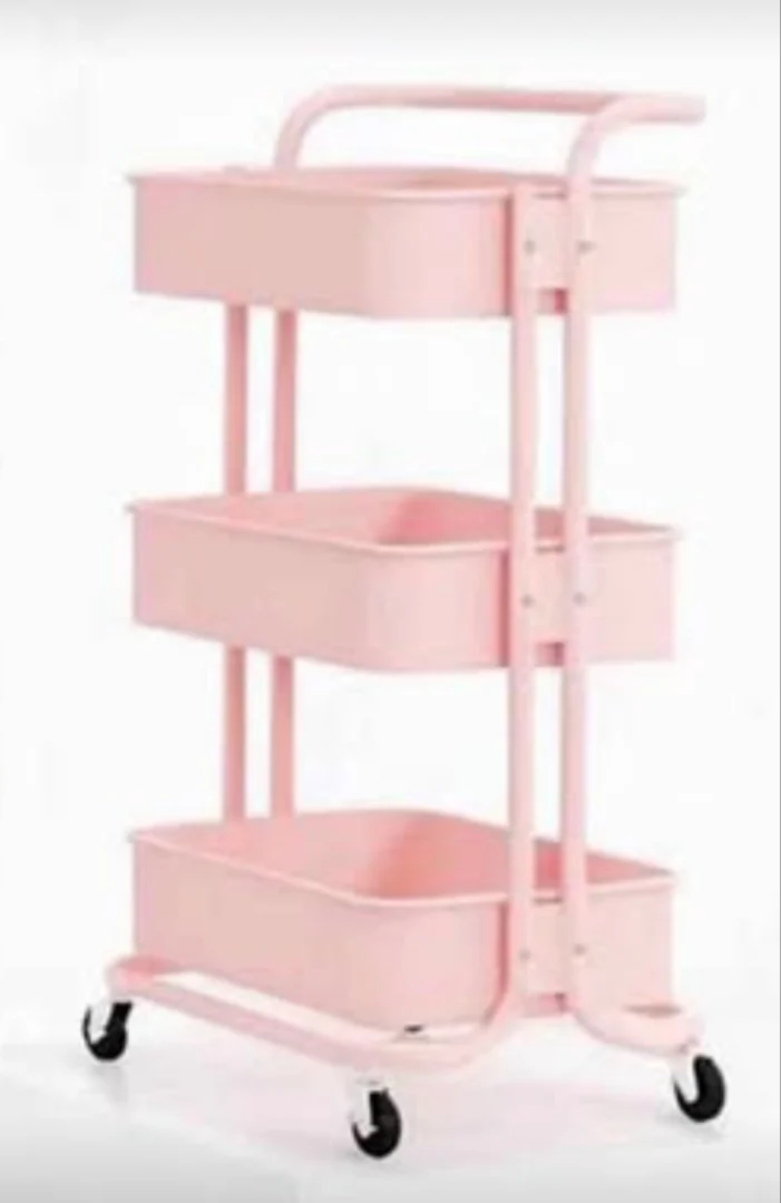Carro organizador 3 niveles metal — SY BEAUTY SCHOOL