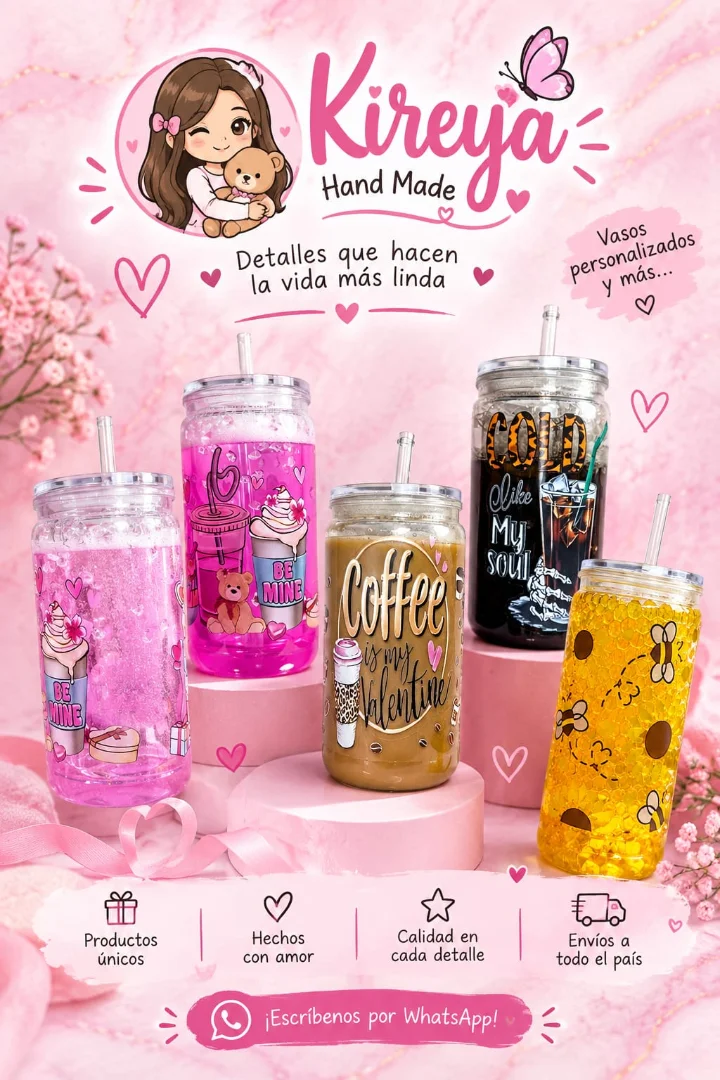 Vasos Snow globe artístico premiun Promo amistad — KIREYA HAND MADE