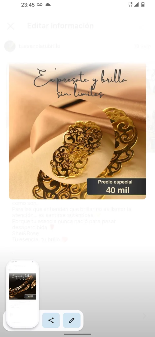 Maxitopos filigrana en bronze — Rose& Shei accesorios