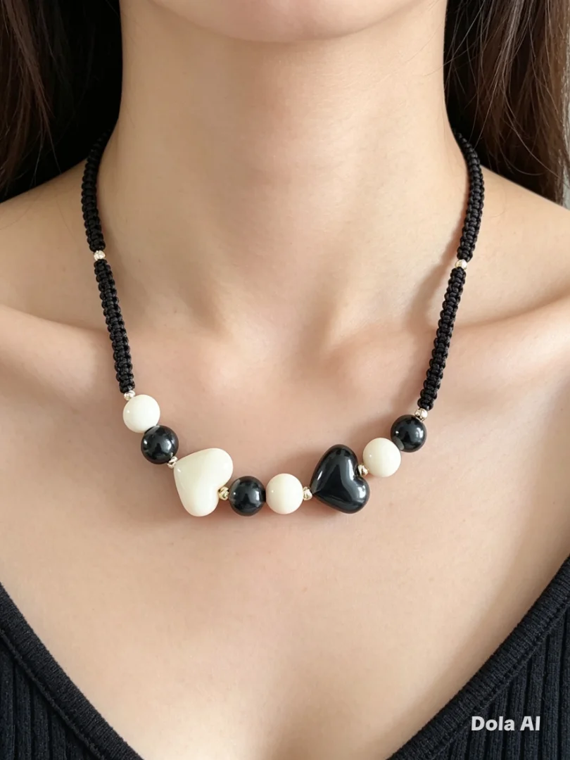 Collares tendencia bola chicle y corazones, variedad de diseños y colores — Candelaria Accesorios