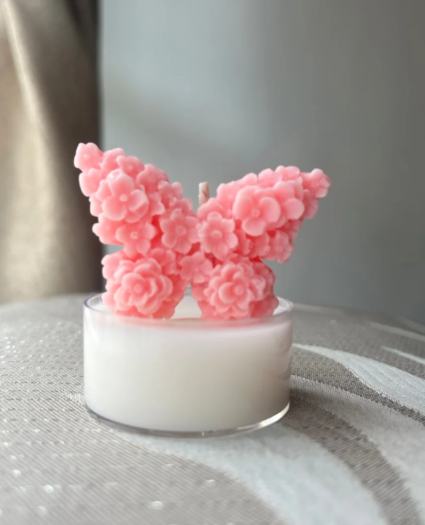 Mariposa vaso vela — MAGIKALUZ