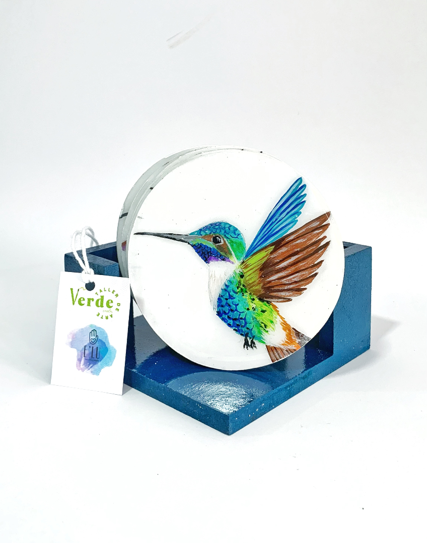 Porta vasos — Taller de arte verde limón