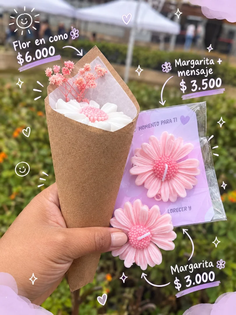 Flores Margaritas Vela — MAGIKALUZ