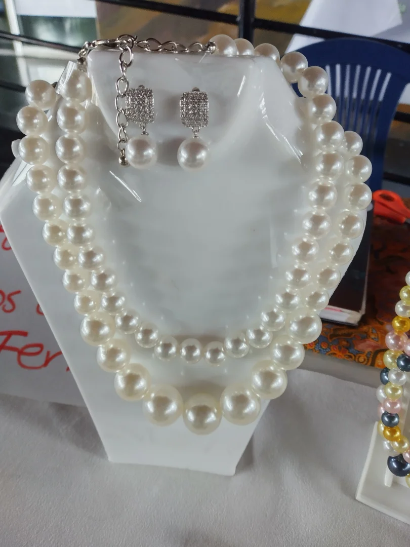 Set Collar de perlas doble — Rose& Shei accesorios